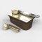 Rixson 20 Series, Floor Door Closer, 3/4" Offset, Standard Duty, Non-Hold Open, Bright Brass Finish