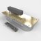 Rixson 40H Series, Floor Door Closer, Center Hung, Double Acting, Non-hold Open, Bright Brass Finish