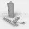 Rixson 359 Series, Door Closer, Interior Gate Closer, Double Acting, Aluminum Painted Finish