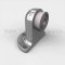 Rockwood 480H High Heavy Duty Cast Brass Floor Mounted Door Stop, 2-1/4" Height, Wood Screws (R480H), Satin Chrome Finish