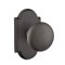 Emtek Winchester Knob, Sandcast Bronze Door Knob, Passage, #1 Rosette, Flat Black Bronze (FB)
