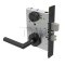 Schlage L Series, M52 Door Handle, Non Keyed, Grade 1, Exit or communicating lock , Flat Black Finish