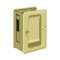 Deltana SDAR325 HD Adjustable Pocket Lock, Sliding Door Receiver, 3-1/4" X 2-1/4", Polished Brass (US3) Finished