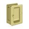 Deltana HD Adjustable Passage Pocket Lock, 3-1/4" X 2-1/4", Polished Brass (US3) Finished