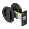 Deltana SDRP218 Round Passage Pocket Door Lock, Sliding Door, 2-1/8", Oil-Rubbed Bronze (US10B) Finished