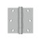 Deltana DTSS33 Satin Stainless Steel (US32D), Plain Bearings, Full Mortise, Stainless Steel Hinge