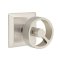 Emtek Spoke Knob Studio Brass Knobset, Passage with Quincy Rosette in Satin Nickel (US15) Finish