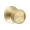 Emtek Verve Door Knob, Modern Designer Brass, Passage, Modern Rosette, Satin Brass (US4) Finish