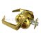 Accentra Door Handle 5304LN, Augusta Lever, Bright Brass Finish