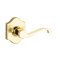 Yale Expressions Everly Rosette with Farmington Lever, Passage, Polished Brass (US3) Finished