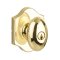 Yale Expressions Everly Rosette with Auburn Knob, Polished Brass (US3) Finished