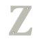Deltana Solid Brass Traditional Letters, Residential Letter "Z" - 4" Height, Satin Nickel (US15) Finished