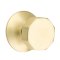 Emtek Octagon Door Knob, Modern Designer Brass, Passage, Modern Rosette, Satin Brass (US4) Finish