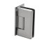 FHC Carolina Beveled 5 Degree Positive Close Wall Mount Hinge for Shower Doors -  Offset Back Plate, Satin Nickel (US15) Finished