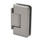 FHC Carolina Beveled Wall Mount  Hinge for Shower Doors - Offset Short Back Plate, Satin Nickel (US15) Finished