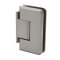 FHC Carolina Beveled 5 Degree Positive Close Wall Mount Hinge for Shower Doors Short Offset Back Plate, Satin Nickel (US15) Finished