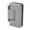 FHC Preston Square Wall Mount Hinge for Shower Doors  - Offset Short Back Plate, Satin Nickel (US15) Finished