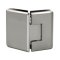 FHC Carolina Beveled Glass To Glass 135 Degree Hinge for Shower Doors - 3/8" To 1/2" Glass,  Satin Nickel (US15) Finished