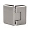 FHC Carolina Series 135 Degree Adjustable Glass-To-Glass Hinge for Shower Doors - 3/8" To 1/2" Glass, Satin Nickel (US15) Finished
