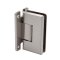 FHC Carolina Beveled Wall Mount Adjustable Hinge for Shower Doors - Full Back Plate, Satin Nickel (US15) Finished