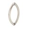 FHC Crown Style Pull 8" X 8" Back-To-Back Shower Door Handles, Satin Nickel (US15) Finished