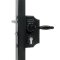 Locinox LAKYF2 Small Surface Mounted Ornamental Gate Lock, 1-1/4" to 1-1/2" Profile, Black Finish