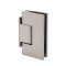 FHC Glendale Square Wall Mount Offset Short Back Plate Hinge for Shower Doors, Satin Nickel (US15) Finished