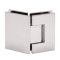 FHC Jr Glendale 135 Degree Glass-To-Glass Hinge for Shower Doors - 3/8" to 1/2" Tempered Glass, Satin Nickel (US15) Finished
