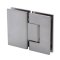 FHC Jr Glendale 180 Degree Glass-To-Glass Hinge for Shower Doors - 1/4" Tempered Glass, Satin Nickel (US15) Finished