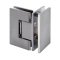 FHC Junior Glendale 90 Degree Glass-To-Glass Hinge for Shower Doors - 1/4" Tempered Glass, Satin Nickel (US15) Finished