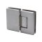 FHC Jr Preston 180 Degree Glass-To-Glass Hinge for Shower Doors - 1/4" Tempered Glass, Satin Nickel (US15) fINISHED