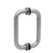 FHC 6" Center-To-Center Tubular Shower Door Handles, Satin Nickel (US15) Finished