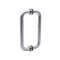 FHC 8" Center-To-Center Tubular Shower Door Handles, Satin Nickel (US15) Finished