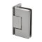 FHC Preston Series Wall Mount Hinge for Shower Doors - Offset Back Plate, Satin Nickel (US15) Finished