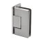 FHC Preston Beveled 5 Degree Positive Close Wall Mount Hinge for Shower Doors, Satin Nickel (US15) Finished