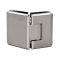 FHC Preston Beveled Glass To Glass 135 Degree Hinge for Shower Doors - 3/8" - 1/2" Tempered Glass, Satin Nickel (US15) Finished