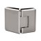 FHC Preston Beveled 5 Degree Positive Close Glass To Glass Hinge for Shower Doors - 135 Degree, Satin Nickel (US15) Finished