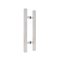 FHC 10" Square Ladder Back-To-Back 6" Center-To-Center Shower Door Handles, Satin Nickel (US15) Finished