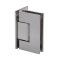 FHC Venice Series Wall Mount Hinge for Shower Doors - Offset Back Plate, Satin Nickel (US15) Finished