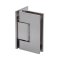 FHC Venice Square 5 Degree Positive Close Wall Mount Hinge for Shower Doors - Offset Back Plate, Satin Nickel (US15) Finished