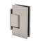 FHC Venice Square Wall Mount Hinge for Shower Doors - Offset Short Back Plate, Satin Nickel (US15) Finished
