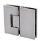 FHC Venice Square 5 Degree Positive Close Glass To Glass 180 Degree Hinge for Shower Doors, Satin Nickel (US15) Finished