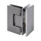 FHC Venice Square Glass To Glass 90 Degree Hinge for Shower Doors - 3/8" to 1/2" Tempered Glass, Satin Nickel (US15) Finished