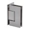 FHC Venice Adjustable Square Wall Mount Hinge for Shower Doors, Satin Nickel (US15) Finished