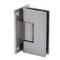 FHC Venice Adjustable Square Wall Hinge for Shower Doors - Full Back Plate, Satin Nickel (US15) Finished