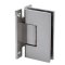 FHC Venice H Back Plate Wall Mount Hinge for Shower Doors, Satin Nickel (US15) Finished