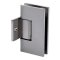 FHC Venice Pony Wall Mount Hinge for Shower Doors - 3/8" Or 1/2" Glass, Satin Nickel (US15) Finished